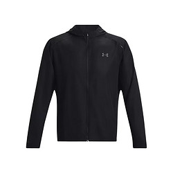 UNDER ARMOUR 安德玛 UA  男子训练运动夹克长袖外套冲锋衣 1376795 001黑色 XL