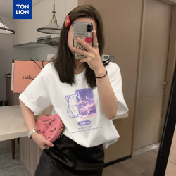 唐狮 品牌特价！TONLION女圆领短袖T恤