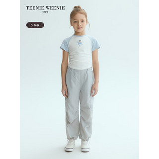 Teenie Weenie Kids小熊童装24春夏女童轻薄光滑百搭休闲长裤 浅粉色 150cm