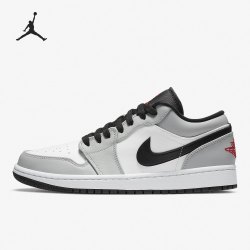 nike耐克airjordan正代系列airjordan1low男子篮球鞋553558030烟灰白
