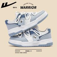 回力 板鞋女鞋星星西湖龙井面包鞋增高休闲大头鞋子女厚底小白鞋 雾霾蓝/1537 35