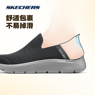 斯凯奇Skechers季男女闪穿透气闪穿鞋216491 深灰色867 40 