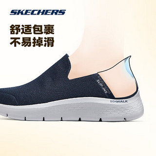 斯凯奇Skechers季男女闪穿透气闪穿鞋216491 海军蓝色553 42 