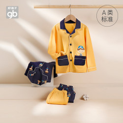 gb好孩子goodbaby好孩子儿童睡衣套装男女宝宝家居服中大童空调服2