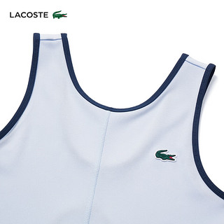LACOSTE法国鳄鱼女士24春季舒适透气网球服运动连衣裙EF7451 X1J/淡蓝色 32 /150