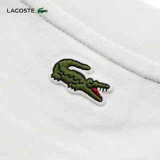 LACOSTE法国鳄鱼男装24春季宽松休闲短袖T恤TH7315 001/白色 3/170