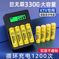Delipow 德力普 可充电5号电池3300大容量话筒麦克风KTV专用充电器7号