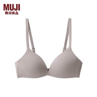 无印良品（MUJI）  女式 无钢圈 文胸 内衣女款 舒适 FCH13A4S 深咖啡色 XL /C80