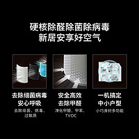 PHILIPS 飞利浦 空气净化器家用除甲醛甲苯去除烟味雾霾卧室AC0917