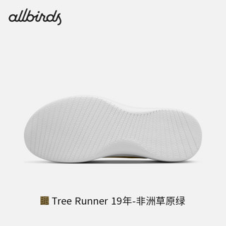 Allbirds 【好货】【36码】女子跑鞋一脚蹬休闲鞋船鞋 Tree Runner 19年-非洲草原绿 36 女码