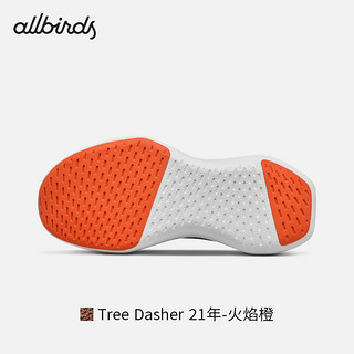 Allbirds 【好货】【39.5码】男女休闲跑鞋放松跑鞋芭蕾鞋 Tree Dasher 21年-火焰橙 39.5 女码