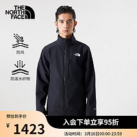 北面（The North Face）软壳外套男户外运动舒适防风防泼水休闲24春季|83TE JK3/黑色 L/175