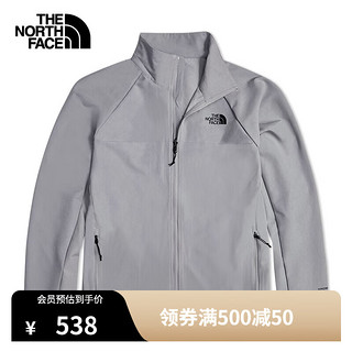 北面 软壳夹克男户外舒适春季上新|7WAK A91/灰色 3XL/190