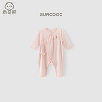 乖奇熊【轻爽棉】宝宝连体衣夏季薄款婴儿长袖哈衣新生儿和尚服凉感弹力