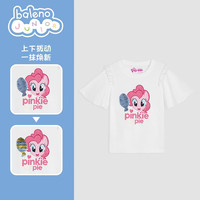 Baleno Junior【小马宝莉IP】班尼路童装春夏新款花边珠片儿童T恤短袖女童上衣
