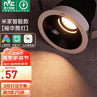 雷士照明 雷士（NVC）LED筒灯家用客厅天花嵌入式防眩孔灯5瓦智能无极调光Ra95