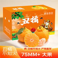 鲜菓篮 四川丑橘不知火丑柑丑八怪新鲜水果桔橘子 带箱5斤单果(70-75mm)装
