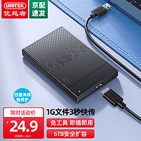 UNITEK 优越者 移动硬盘盒2.5英寸USB3.0转SATA电脑外接壳适用笔记本固态机械ssd硬盘读取盒子S233B