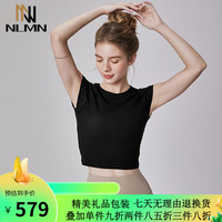 NLMN瑜伽上衣女短袖普拉提专业训练紧身显瘦跑步运动健身衣