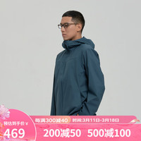 SANFO PLUS户外墨玉挂里风衣GENII 男SJM-22003 墨蓝 2XL