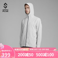 SANFO PLUS户外男款墨玉轻量防风夹克SJC-19053 冰川灰 L