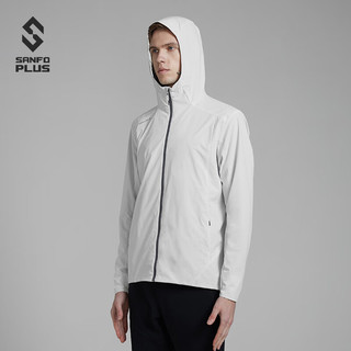 SANFO PLUS 户外男款墨玉轻量防风夹克SJC-19053 银色 L