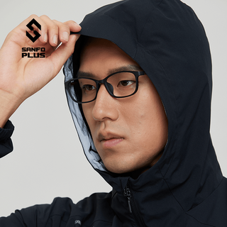 SANFO PLUS 户外男款墨玉轻量防风夹克SJC-19053 银色 L