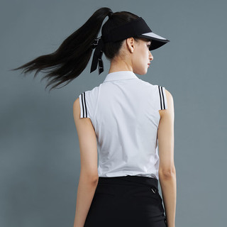 EUROPEAN TOUR 欧巡赛高尔夫服装女装短袖T恤24夏季干爽透气短袖POLO衫 白色 XL