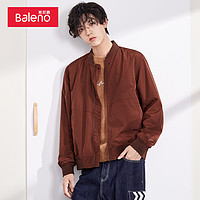 Baleno 班尼路 翻领开衫棒球服男潮流时尚男装韩版潮飞行员夹克衫休闲外套