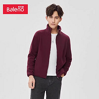 Baleno 班尼路 秋冬新品男装简约舒适百搭保暖立领拉链保暖摇粒绒夹克外套