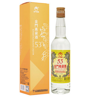 88VIP：KINMEN KAOLIANG 金门高粱酒 黄金龙53度500ML*1瓶清香型原装白酒送礼酒水