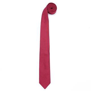 雅戈尔（YOUNGOR）领带男士高密真丝领带高密真丝商务西装领带 酒红色 散装