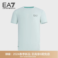 阿玛尼EMPORIO ARMANI【礼物】24春季EA7男装圆领运动休闲T恤衫