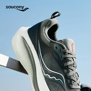 saucony 索康尼 SURGE澎湃3 SU缓震回弹跑步鞋男慢跑训练运动鞋绿灰41