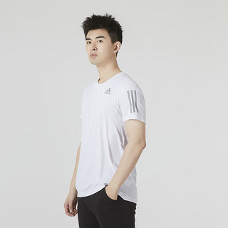 阿迪达斯 （adidas） 男装女装 夏季运动衣舒适透气短袖T恤 白色偏小/男女同款 XS/170