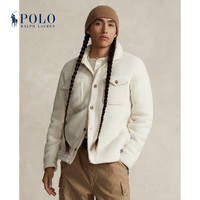 Polo Ralph Lauren 拉夫劳伦 男装 24早春毛绒起绒布外套式衬衫RL17769 101-奶油色