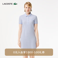 法国拉科斯特 LACOSTE女装 2024春夏简约修身直筒连衣裙短袖polo裙|EF5473 J2G/婴儿蓝 34 /155
