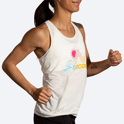 BROOKS 布鲁克斯 跑步官方女士运动背心透气速干专业马拉松健身训练