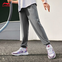李宁 LI-NING童装凉感防晒运动裤男女小大童24春夏新款跑步健身束脚运动裤