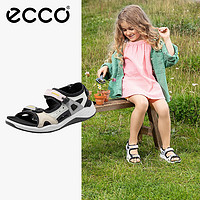 爱步（ECCO）童鞋夏 儿童拼接透气魔术贴凉鞋 全速710642 玫瑰粉71064251907 27码