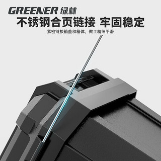 绿林工具箱工业级家用收纳盒车载维修美术工具多功能19寸