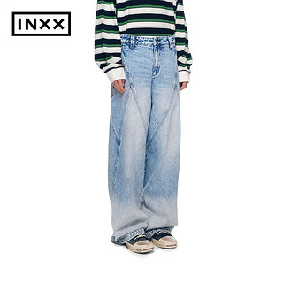 英克斯（inxx）春潮流时尚个性街头牛仔长裤XXE1220106 浅蓝色 XS