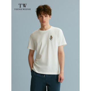 Teenie Weenie Men小熊男装T恤2024夏季白色休闲美式潮流凉感短袖 白色 170/M