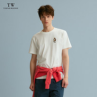 Teenie Weenie Men小熊男装T恤2024夏季白色休闲美式潮流凉感短袖 白色 165/S