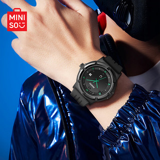 名创优品（MINISO）潮流新势力手表男士机械风格运动商务防水青少年腕表十大品牌电子表瑞士品质