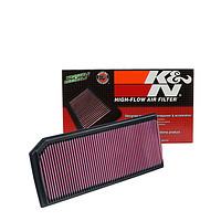 K&N KN美国风格可清洗空气滤清器适用于奥迪A3/TT大众Eos/Golf高尔夫R 帕萨特尚酷空气格空气滤芯空滤33-2888