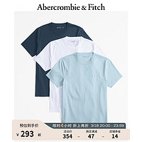 Abercrombie & Fitch 男装女装套装 24春夏3件装小麋鹿圆领短袖T恤 358799-1 蓝色多色 XS (170/84A)