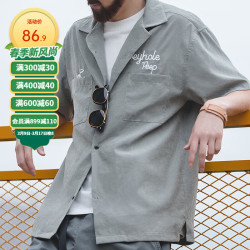 马登 工装 古巴领短袖衬衫TW2001199