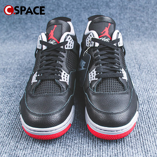 AIR JORDAN Cspace DP Air Jordan 4 AJ4黑红 耐磨中帮复古篮球鞋 FV5029-006