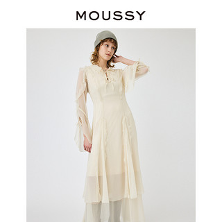 MOUSSY 2024春季浪漫南法度假花卉茶歇系连衣裙010HS730-0280